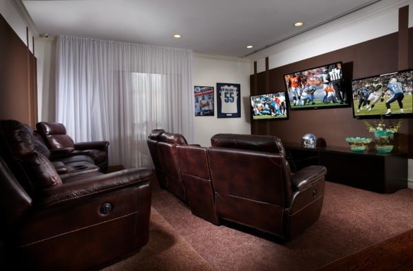 Man Cave Home Theater Design 