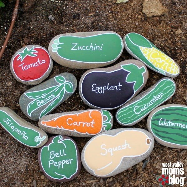 Painted River Rock Garden Markers to Make and Sell  