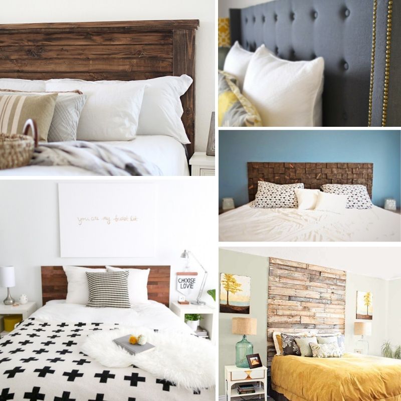 DIY Burlap Upholstered Headboard - a great project idea! Check out other DIY headboard tutorials too! #homedecor #DIY #bedroomdecor