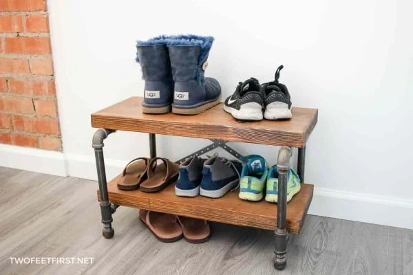 industrial diy shoe rack