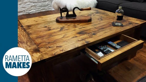 How to Build a Coffee Table // DIY #DIY #homedecor #furniture