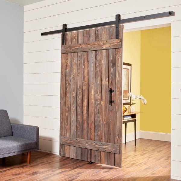 How to Make a DIY Rustic Barn Door and Hardware    