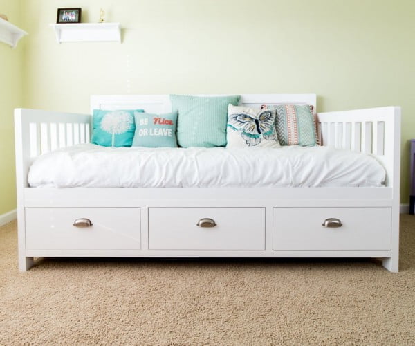 DIY Bed With Storage #diy #homedecor #bedroomdecor #storage