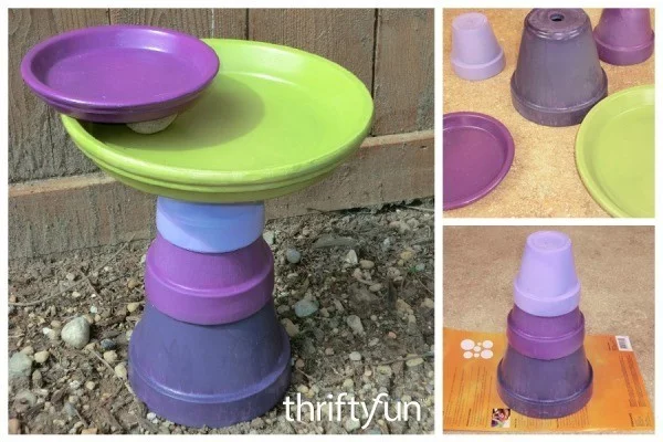 Flower Pot Bird Bath
