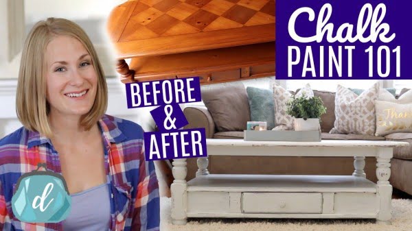 DIY FARMHOUSE TABLE ❤️ Best way to chalk paint furniture!