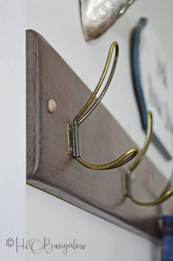 Modern Rustic DIY Vintage Hook Coat Rack