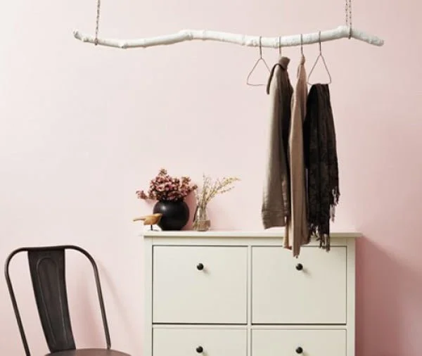 DIY Hanging Coat Rack for Narrow Halls and Closets