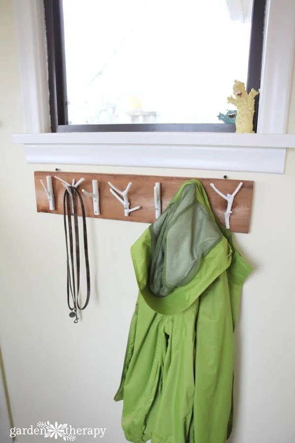 Bring the Outdoors in with This DIY Natural Branch Coat Rack