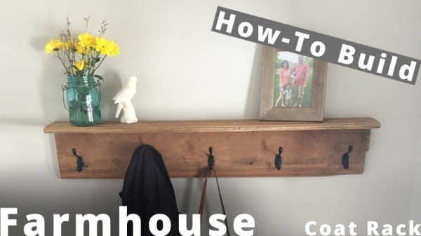 How to Build a Farmhouse Coat Rack DIY Project   