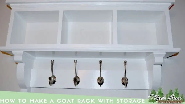 How To Make a Coat Rack with Storage