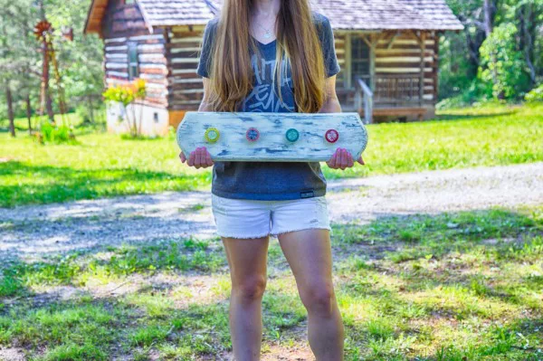 Rustic DIY Coat Rack with Distressed Drawer Pulls