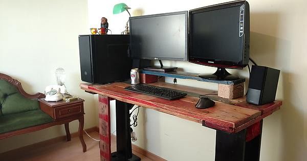DIY computer desk #DIY #homedecor #furniture