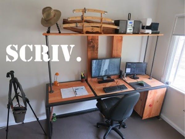 Making the ULTIMATE computer desk! #DIY #homedecor #furniture