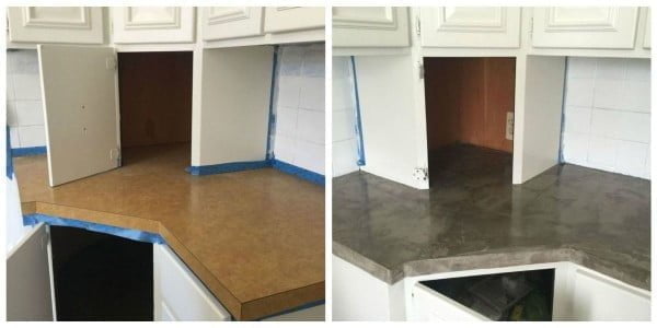 This DIY is the Easiest (and Cheapest) Way to Fake Concrete Countertops