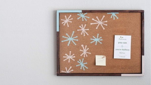 How To Make A Stenciled Bulletin Board