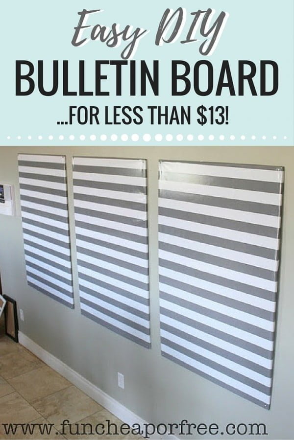 The bulletin board of all bulletin boards...DIY for less than $13!   