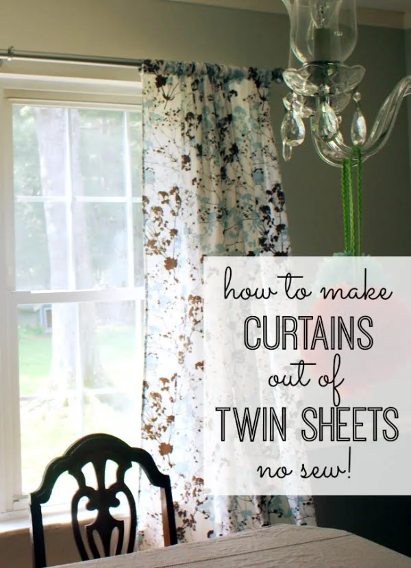 How to Make Curtains Out of Twin Sheets  