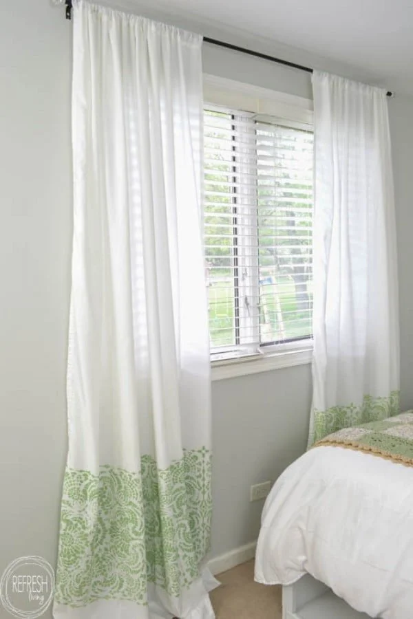 Cheap DIY Curtains Made with Sheets - Refresh Living  
