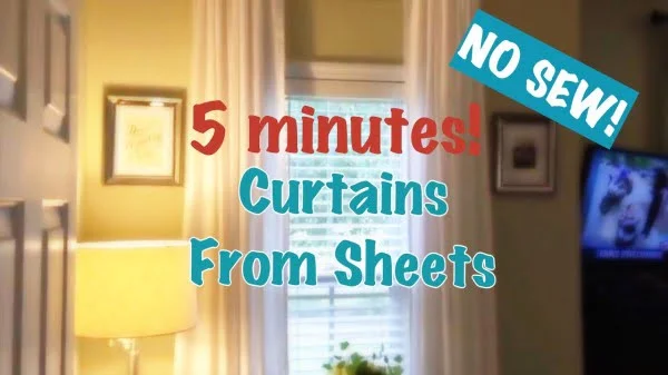 DIY Curtains Out of Sheets  