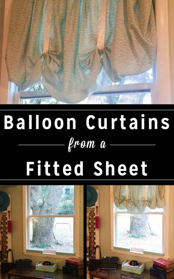 DIY Balloon Curtains from a Fitted Sheet • Crafting a Green World  