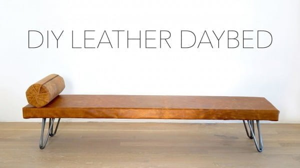 DIY Leather Daybed   