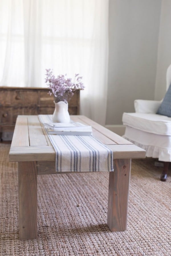 Farmhouse Coffee Table DIY Plans