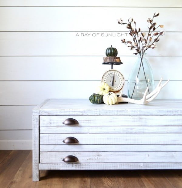 Printmaker's Farmhouse Industrial Coffee Table
