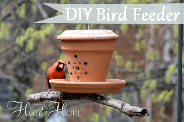 DIY Bird Feeder From A Flower Pot! art