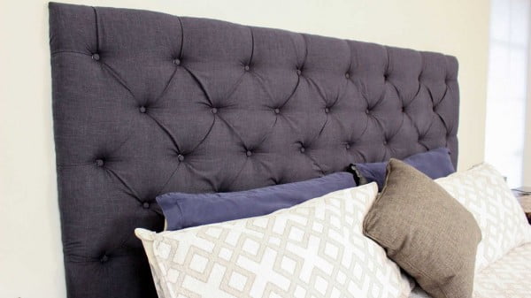 Upgrade Your Bedroom With A Tufted Headboard #diy #homedecor #bedroomdecor