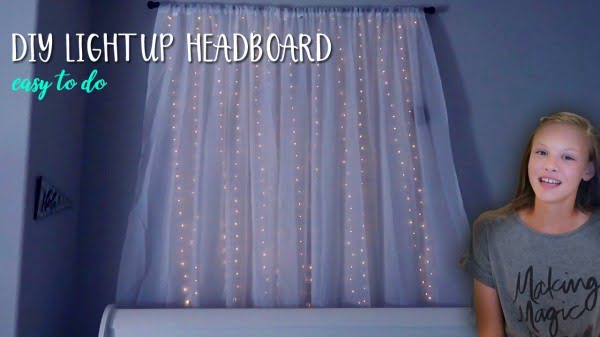 DIY Light Up Headboard