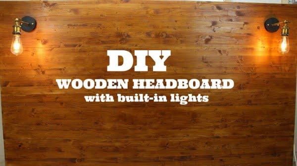Create A Wooden Headboard With Built-in Lights