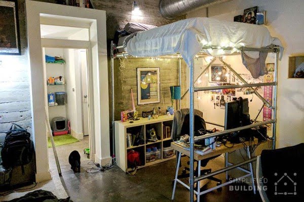 DIY Full-Size Loft Bed for Adults (with Plans to Build Your Own) #DIY #furniture #bedroom #homedecor