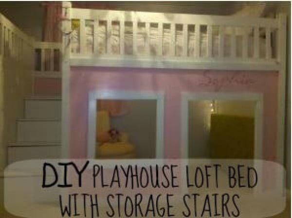 How to Build a Loft Bed #DIY #homedecor #furniture #bedroom