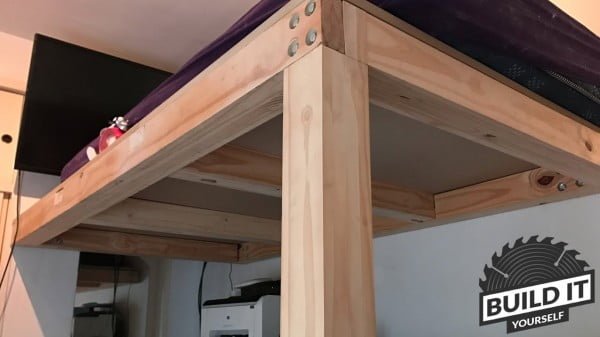Loft Bed construction DIY #DIY #homedecor #furniture #bedroom