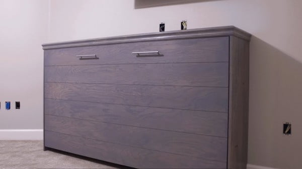 Horizontal Murphy Bed With Ship Lap! DIY #DIY #furniture #bedroomdecor #homedecor