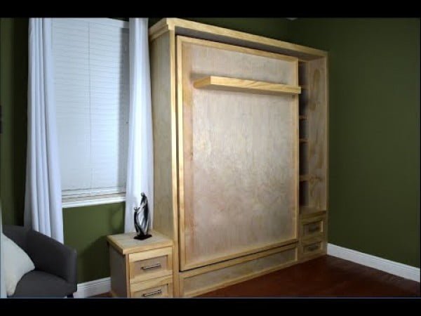 Wall bed Hack Without the Hardware Kit #DIY #furniture #bedroomdecor #homedecor