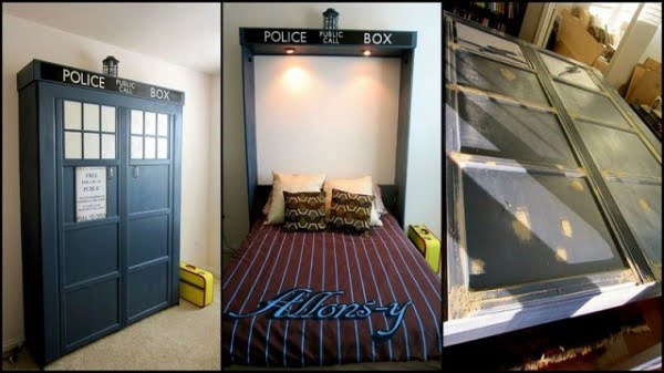 DIY Tardis Murphy Bed #DIY #furniture #bedroomdecor #homedecor