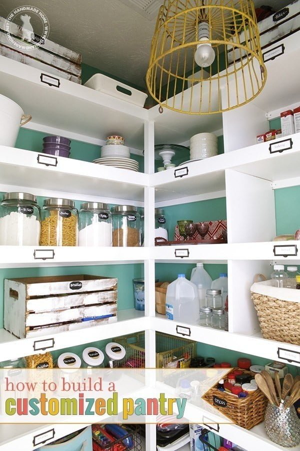 build easy pantry shelves   