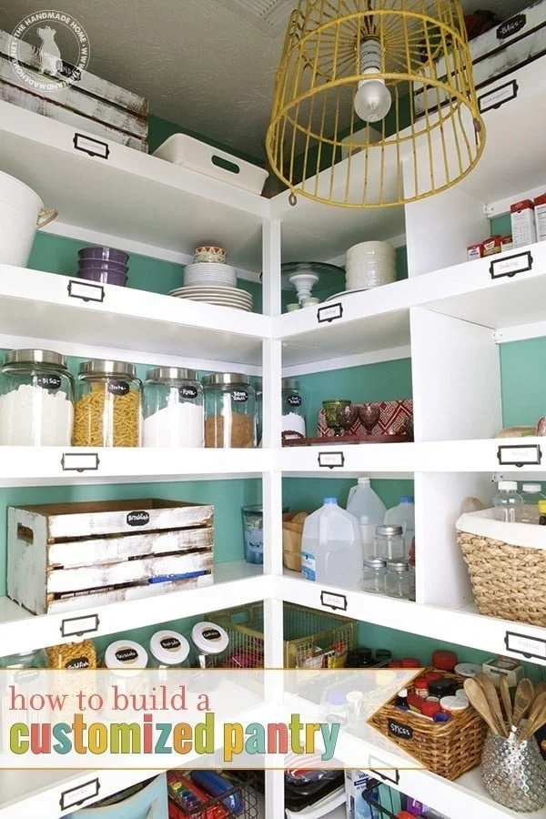 build easy pantry shelves