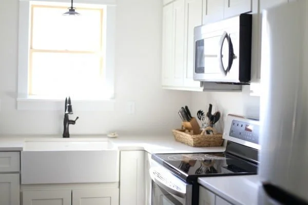 Butlers Pantry Reveal and DIY Galvanized Pipe Shelves