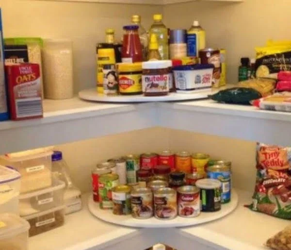 Lazy Susan Pantry Shelves Tower Storage DIY Video Tutorial