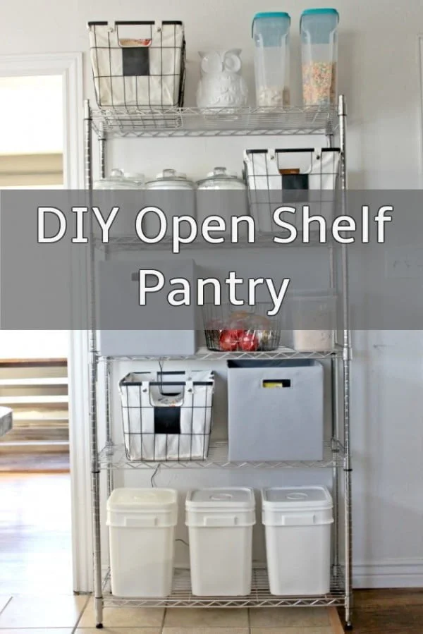 DIY Open Shelf Pantry – Salty Willows