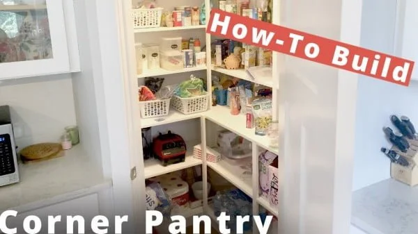 in Corner Pantry DIY Project