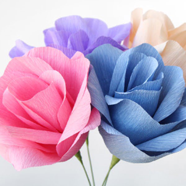 [Video] Crepe Paper Flowers DIY Tutorial   