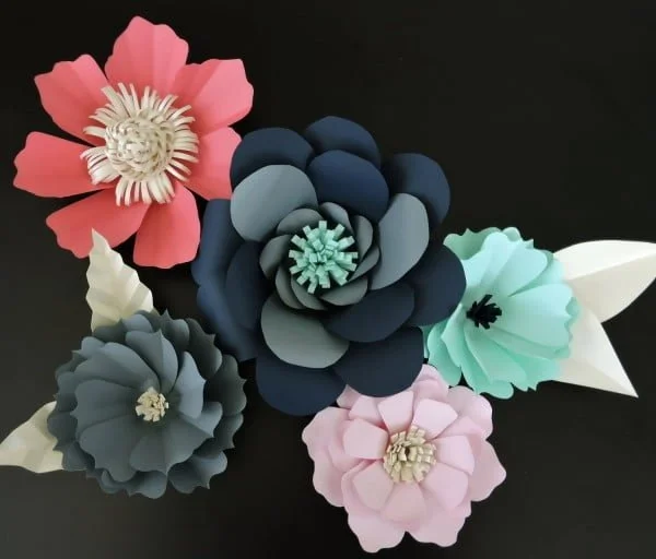 DIY Giant Paper Flowers Tutorial   