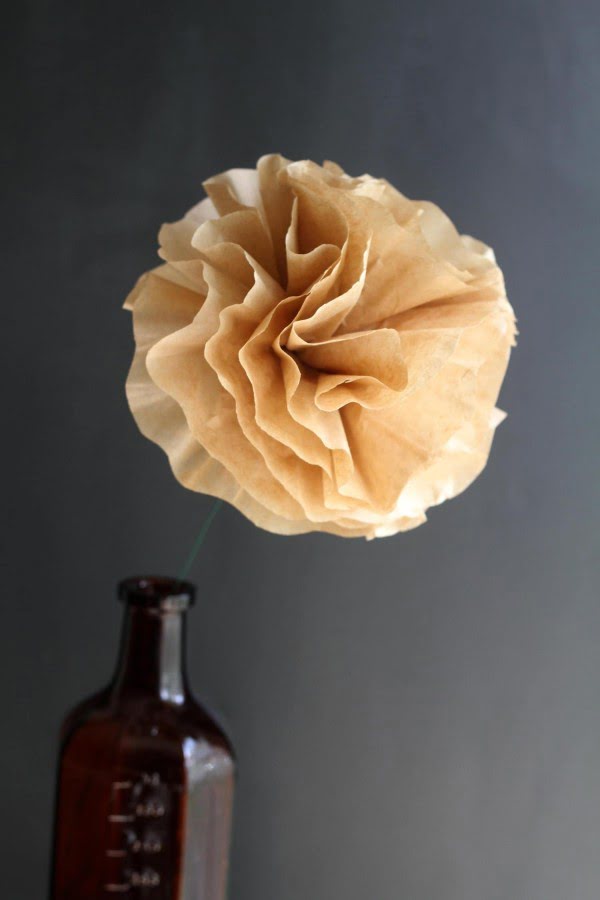 How to Make Paper Flowers With Coffee Filters   