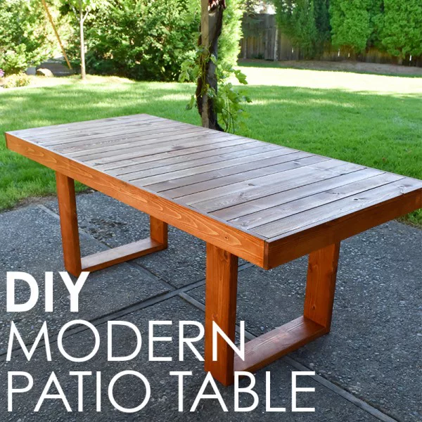 West Elm Inspired DIY Patio Table     