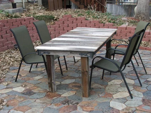 Turn a Broken Gate Into a Rustic Outdoor Table     