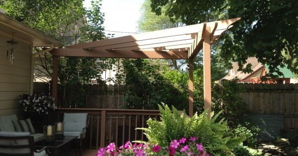 Add some shade with a DIY pergola   