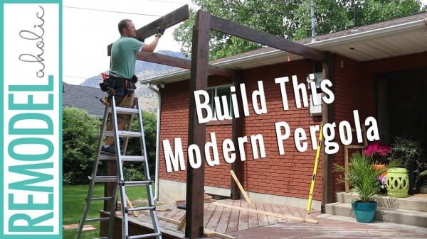 How to Build a Pergola on a Deck: DIY Modern Pergola Tutorial   